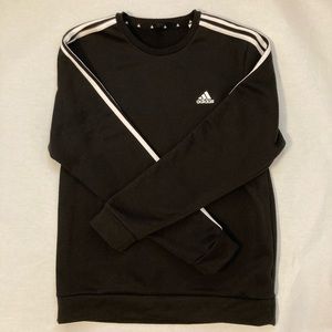 EUC Adidas Like New Track Style Black Sweatshirt - Men’s Large